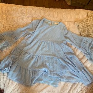 Altard state size small blue tiered dress